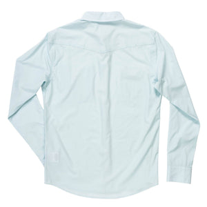 Light blue button-up shirt on a white background
