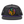 A black trucker hat with a colorful embroidered circular patch on the front. The patch features a green-skinned alien in a yellow jacket surrounded by purple and orange desert cacti.