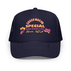 Chuckwagon Special Foam Trucker Cap (Navy)