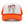 An orange and white trucker hat featuring a graphic on the front panel of two stylized legs stepping over red and white cigarette packs labeled 'COWBOY' and 'KILLERS'.