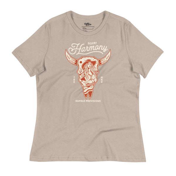 Desert Harmony Relaxed Women's Tee (Heather Stone)