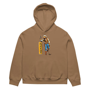 Karma Oversized Heavyweight Hoodie (Vintage Tan)