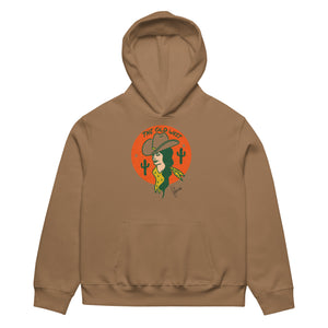 Old West Oversized Heavyweight Hoodie (Vintage Tan)