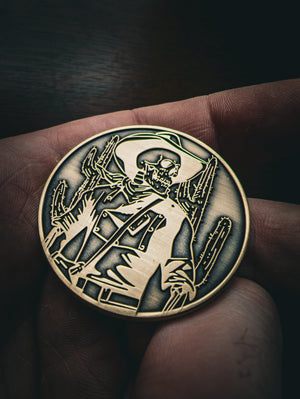 Death's Cold Hands Challenge Coin