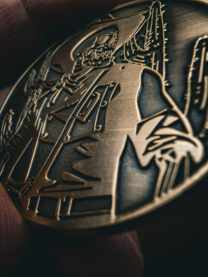 Death's Cold Hands Challenge Coin