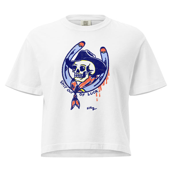 Shit Out of Luck Women’s Heavyweight Boxy Tee
