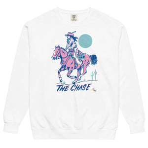 The Chase Garment Dyed Sweatshirt (White)