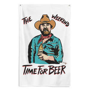 The Weekend Time for Beer Flag