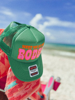 Meet Me At The Rodeo, Western Trucker Hat: Kelly
