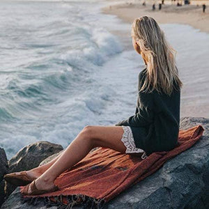 Thunderbird Baja Blanket – Rust