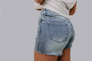 Stud Denim Shorts