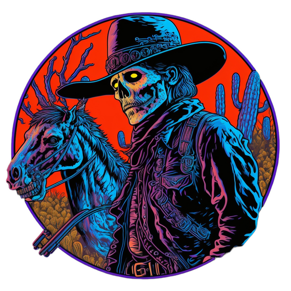Ghostly Gallop Sticker - Glow in the Dark