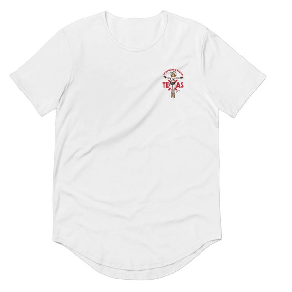 Everything's Bigger in TX Curved Hem Tee