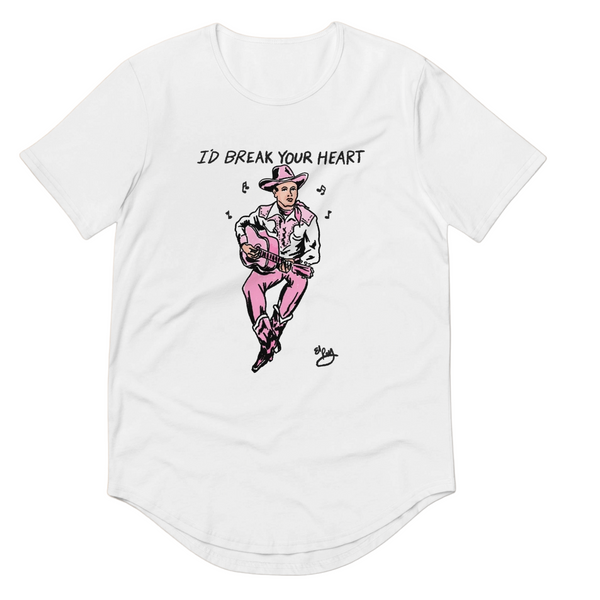 I'd Break Your Heart Curved Hem Tee