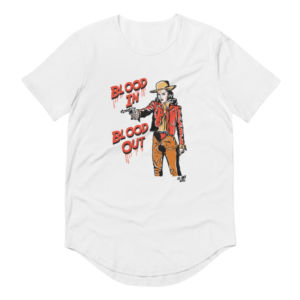 Blood In Blood Out Curved Hem Tee