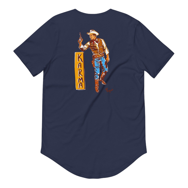 Karma Curved Hem Tee