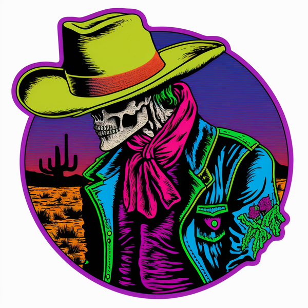 Neon Nightrider Sticker