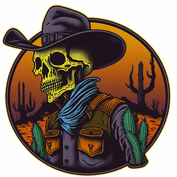 Ghostly Grit Sticker